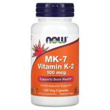 Витамин К-2 МК-7, MK-7 Vitamin K-2, Now Foods, 100 мкг, 120 растительных капсул, фото