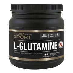 Глютамин, Pure L-Glutamine, California Gold Nutrition, 454 г - фото