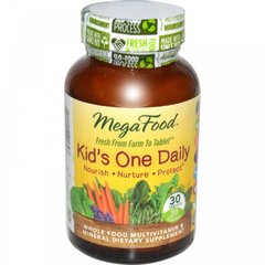 Витамины для детей, Kid's One Daily, MegaFood, 1 в день, 30 таблеток - фото