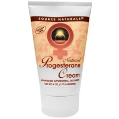 Крем с прогестероном, Progesterone Cream, Source Naturals, 113,4 г - фото