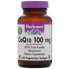 Коэнзим CoQ10 (убихинол), Bluebonnet Nutrition, 100 мг, 120 капсул - фото