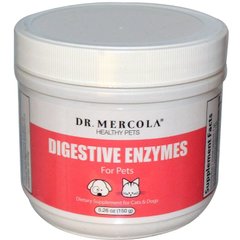 Пищеварительные ферменты для животных, Digestive Enzymes, Dr. Mercola, 150 г - фото