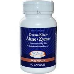 Лечение акне, Derma Klear Akne, Enzymatic Therapy (Nature's Way), 90 капсул - фото