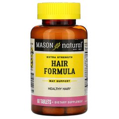 Сверхмощное средство для волос, Mason Natural, 60 таблеток - фото