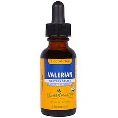 Валериана, экстракт корня, Valerian, Herb Pharm, без спирта, 30 мл - фото