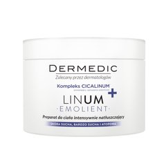Інтенсивно зволожуючий засіб для тіла (6 симптомів дерматиту), Emolient linum, Dermedic, 225 мл - фото