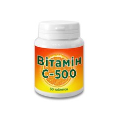 Витамин С-500, Красота и здоровье, 30 таблеток - фото