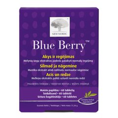 Средство для улучшения зрения, Blue Berry, New Nordic, 60 таблеток - фото