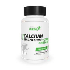 Кальций Магний + Цинк, Calcium Magnezium + Zinc HEALTHY, MST Nutrition, 100 таблеток - фото