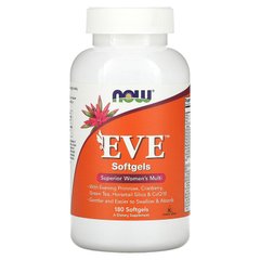 Витамины для женщин, EVE Women's Multi, Now Foods, 180 капсул - фото