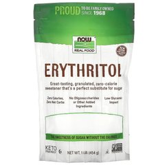 Эритритол (сахарозаменитель), Erythritol, Now Foods, 454 г - фото