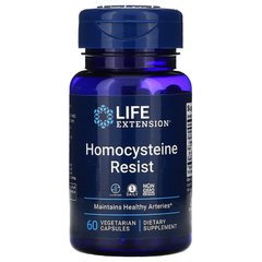 Резистентность гомоцистеина, Homocysteine Resist, Life Extension, 60 капсул - фото