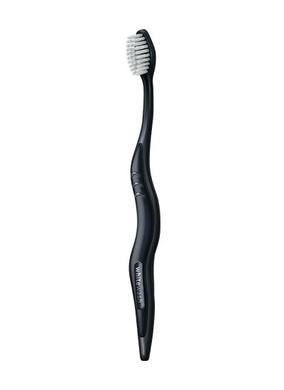 Отбеливающая зубная щетка, black manual toothbrush - фото
