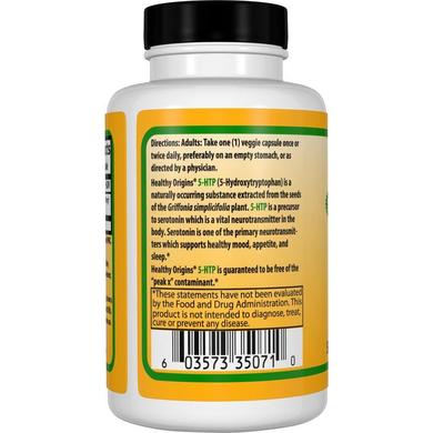 5-гідроксил L-триптофан (5-НТР), Healthy Origins, 50 мг, 60 капсул - фото