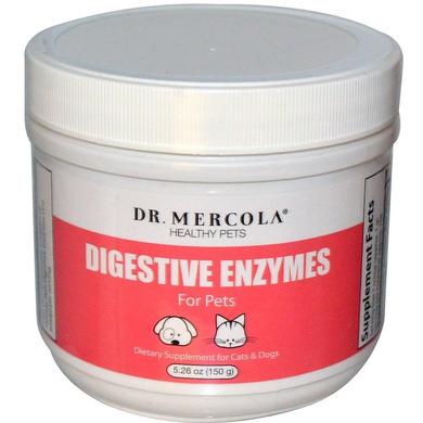 Травні ферменти для тварин, Digestive Enzymes, Dr. Mercola, 150 г - фото