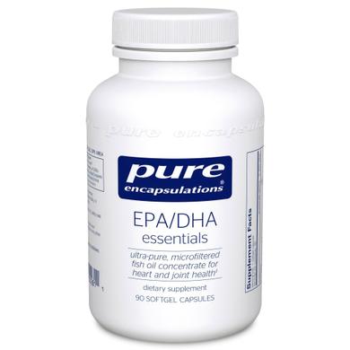 Основні ЕПК/ДГК, EPA/DHA essentials, Pure Encapsulations, 90 капсул - фото