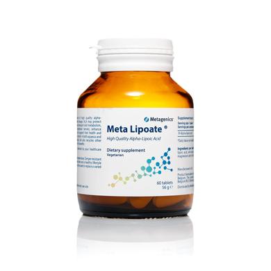 Альфа-ліпоєва кислота, MetaLipoate, Metagenics, 60 таблеток - фото