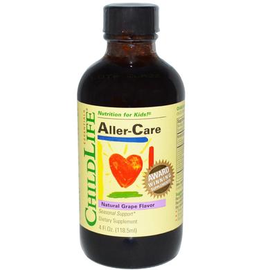 Від алергії, для дітей, Aller-Care, ChildLife, виноград, 118,5 мл - фото