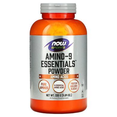 Аминокислоты в спорте, Amino-9 Essentials, Now Foods, Sports, порошок, 330 г - фото