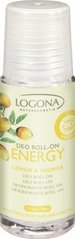 Био-Дезодорант роликовый ENERGY Лимон и Имбирь, Logona , 50 мл - фото