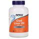 Риб'ячий жир з печінки тріски, Cod Liver Oil, Now Foods, 650 мг, 250 капсул, фото – 1