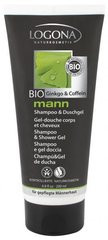 Біо-Шампунь для волосся і тіла, чоловічий, Кофеїн і Гінкго, Logona , 200 мл - фото