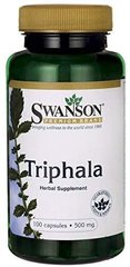 Трифала, Triphala, Swanson, 500 мг, 100 капсул - фото