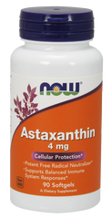 Астаксантин, Astaxanthin, Now Foods, 4 мг, 90 капсул - фото