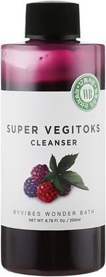 Пенка-детокс для умывания с экстрактом черноплодной рябины, Super Vegitoks Cleanser Purple, Wonder Bath, 200 мл - фото