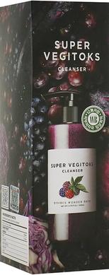 Пенка-детокс для умывания с экстрактом черноплодной рябины, Super Vegitoks Cleanser Purple, Wonder Bath, 200 мл - фото