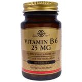 Вітамін В6, Vitamin B6, Solgar, 25 мг, 100 таблеток, фото