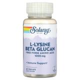 Лізин і бета-глюкан, L-Lysine & Beta Glucan, Solaray, 1000 мг, 60 капсул, фото