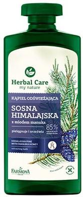 Освіжаючий гель-олія для ванни та душу Сосна+мед манука, Herbal Care, Farmona, 500 мл - фото