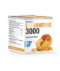 Л-карнитин 3000, L-Carnitine 3000, Quamtrax, вкус персик, 20 флаконов - фото