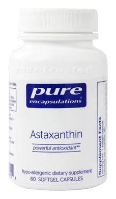Астаксантин, Astaxanthin, Pure Encapsulations, 60 капсул - фото