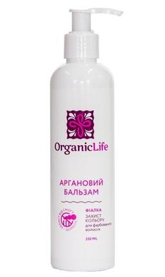 Аргановый бальзам для фарбованого волосся, Organic Life, 250 мл - фото