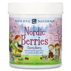 Полівітаміни північні ягоди, Multivitamin Berries, Nordic Naturals, вишня, 120 штук - фото