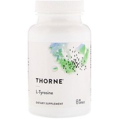 Тирозин, L-Tyrosine, Thorne Research, 90 капсул - фото