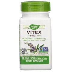 Витекс, Авраамово дерево, Vitex, Nature's Way, 400 мг, 100 капсул - фото