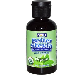 Стевія (рідка), Stevia Liquid, Now Foods, 60 мл - фото