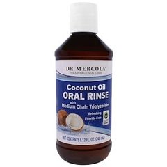 Ополіскувач для порожнини рота з кокосовим маслом, Oral Rinse, Dr. Mercola, 240 мл - фото