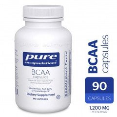 BCAA, Pure Encapsulations, 90 капсул - фото