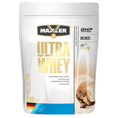Протеїн, Ultra Whey, Maxler, смак латте макіато, 900 г - фото