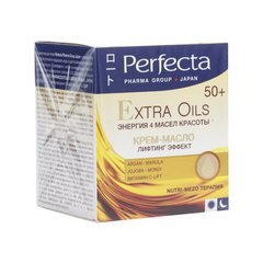 Крем-масло для лица Лифтинг эффект 50+, Pharma Group Japan Extra Oils 50+, Perfecta, 50 мл - фото