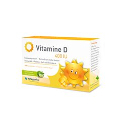 Витамин Д, Vitamin D, Metagenics, 400 МЕ, вкус лайма, 168 жевательных таблеток - фото
