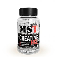 Креатин, Сreatine HCL, MST Nutrition, 130 растительных капсул - фото