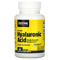 Гіалуронова кислота, Hyaluronic Acid, Jarrow Formulas, 50 мг, 60 капсул - фото