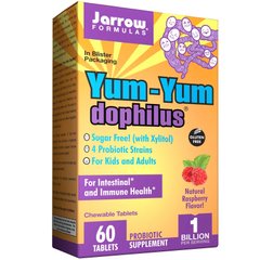 Пробіотики (дофилус), Yum-Yum Dophilus, Jarrow Formulas, 60 таблеток - фото