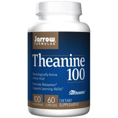 Теанин, Theanine, Jarrow Formulas, 100 мг, 60 капсул - фото