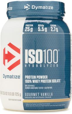 Сывороточный протеин, ISO 100, изысканая ваниль, Dymatize, 726 г - фото